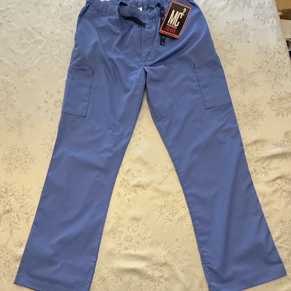 Med Couture MC2 Ceil Blue Men's Scrub Pantsuit